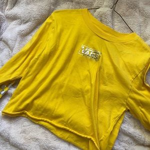 Yellow Vans Crop Top